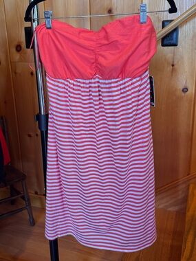 Y2K Express NWT color sleeveless striped summer dress medium